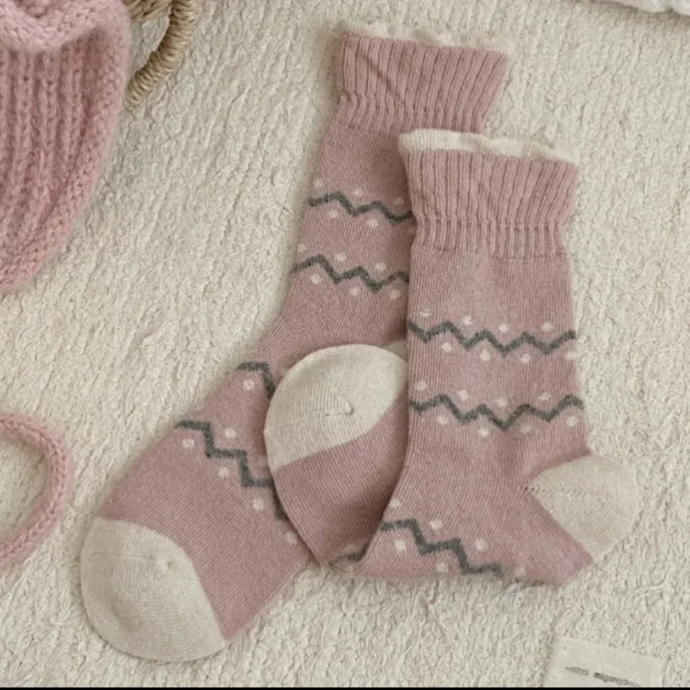 7 Pairs Cozy Patterned Wool Socks